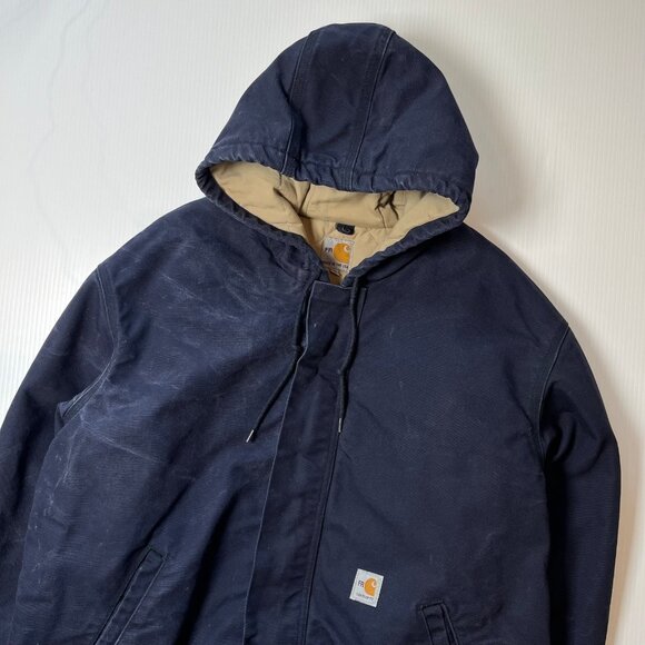 Vintage Carhartt FR Quilted Hooded Zip Jacket XXL - Picture 3 of 10